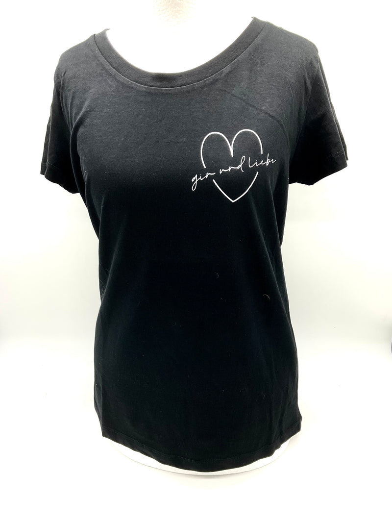 Gin und Liebe ♥ Damen T-shirt, black