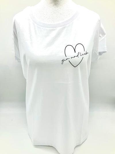 Gin und Liebe ♥ Damen T-shirt, white