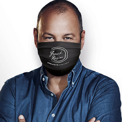 Maske mit Frank Rosin Logo